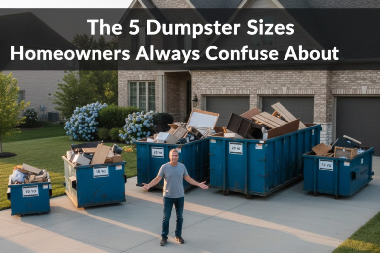 The 5 Dumpster Sizes Homeowners Always Confuse About