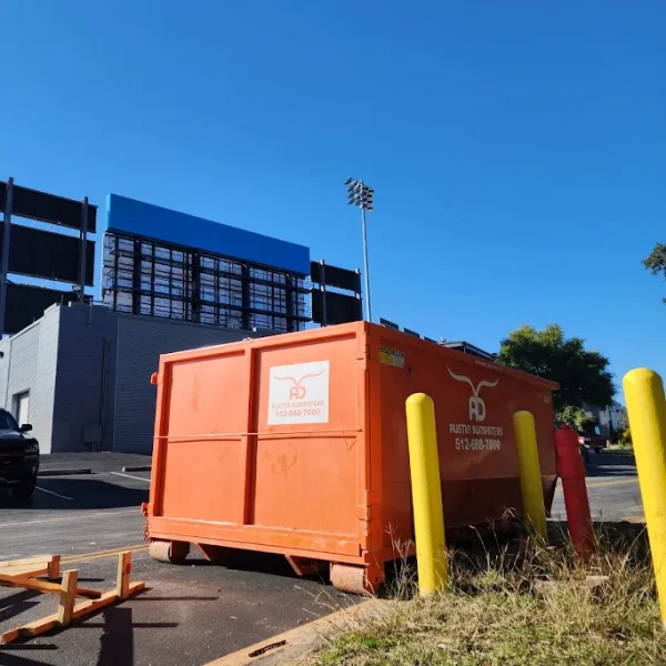 Dumpster Rental on the side road